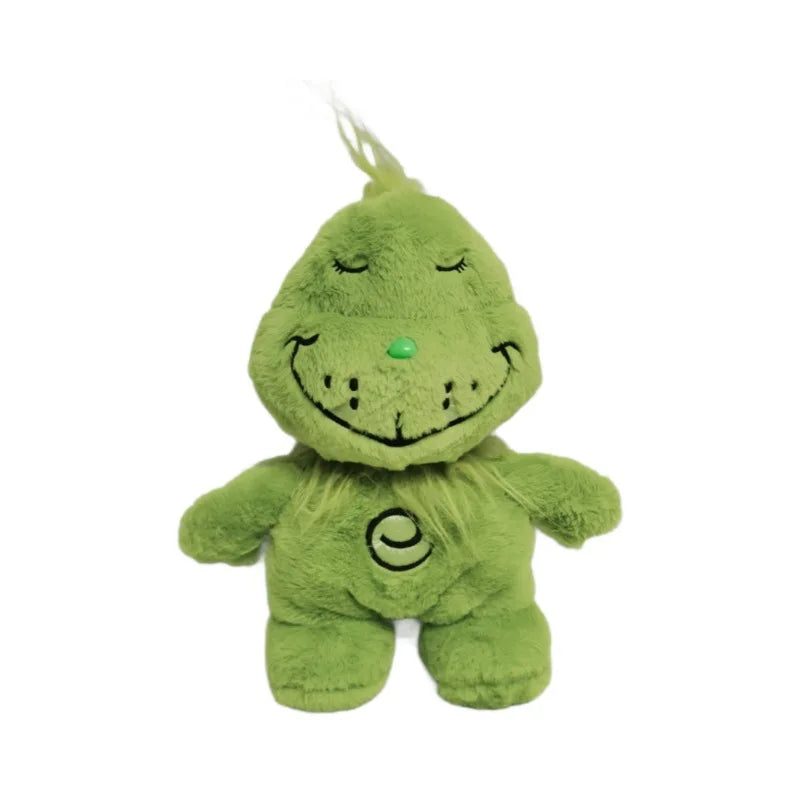 Cuddly Green Shaggy Anime Plush Toy with Glowing Belly - The Perfect Breathing Companion Doll for Kids and Anime Lovers!